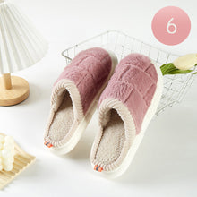 Load image into Gallery viewer, Pink 6Pairs - Woven Style Soft Home Indoor Floor Slippers
