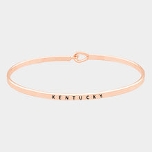 Load image into Gallery viewer, Rose Gold Kentucky thin metal hook bracelet
