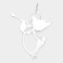 Load image into Gallery viewer, Two Tone Cut Out Metal Angel Pendant
