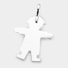 Load image into Gallery viewer, Two Tone Metal Boy Pendant
