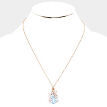 Load image into Gallery viewer, Gold Watercolor Enamel Coral Pearl Charm Necklace
