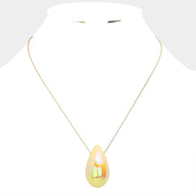 Load image into Gallery viewer, Yellow Teardrop Pendant Necklace
