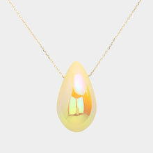 Load image into Gallery viewer, Yellow Teardrop Pendant Necklace
