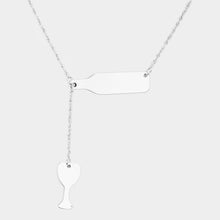 Load image into Gallery viewer, Wine Pendant Drop Pendant Necklace
