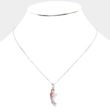 Load image into Gallery viewer, Rhinestone Embellished Parrot Pendant Necklace
