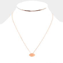 Load image into Gallery viewer, Rose Gold Metal Football Pendant Necklace
