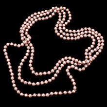 Load image into Gallery viewer, Pink Pearl Long Necklace
