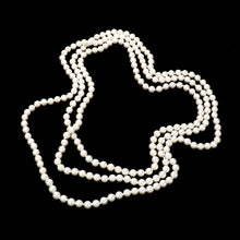 Load image into Gallery viewer, Cream Pearl Long Necklace
