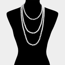 Load image into Gallery viewer, White Pearl Long Necklace
