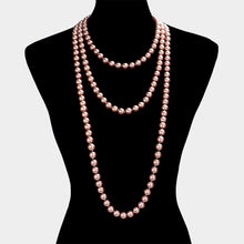 Load image into Gallery viewer, Pink Pearl Long Necklace
