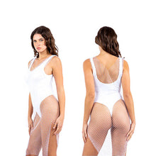 Load image into Gallery viewer, White Bling Mesh Cover Up Dress
