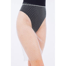 Load image into Gallery viewer, White Bling Mesh Cover Up Skirt
