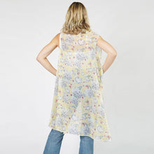 Load image into Gallery viewer, Yellow Flower Printed Round Vest
