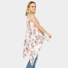 Load image into Gallery viewer, White Flower Printed Vest
