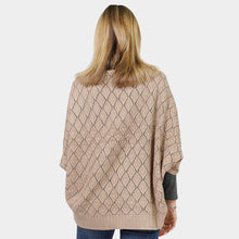 Load image into Gallery viewer, Taupe Diamond Knit Shrug Vest
