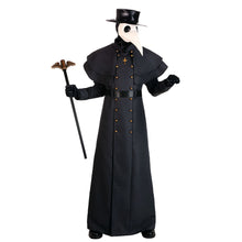 Load image into Gallery viewer, Black 8PCS - Plague Doctor Halloween Costume Set
