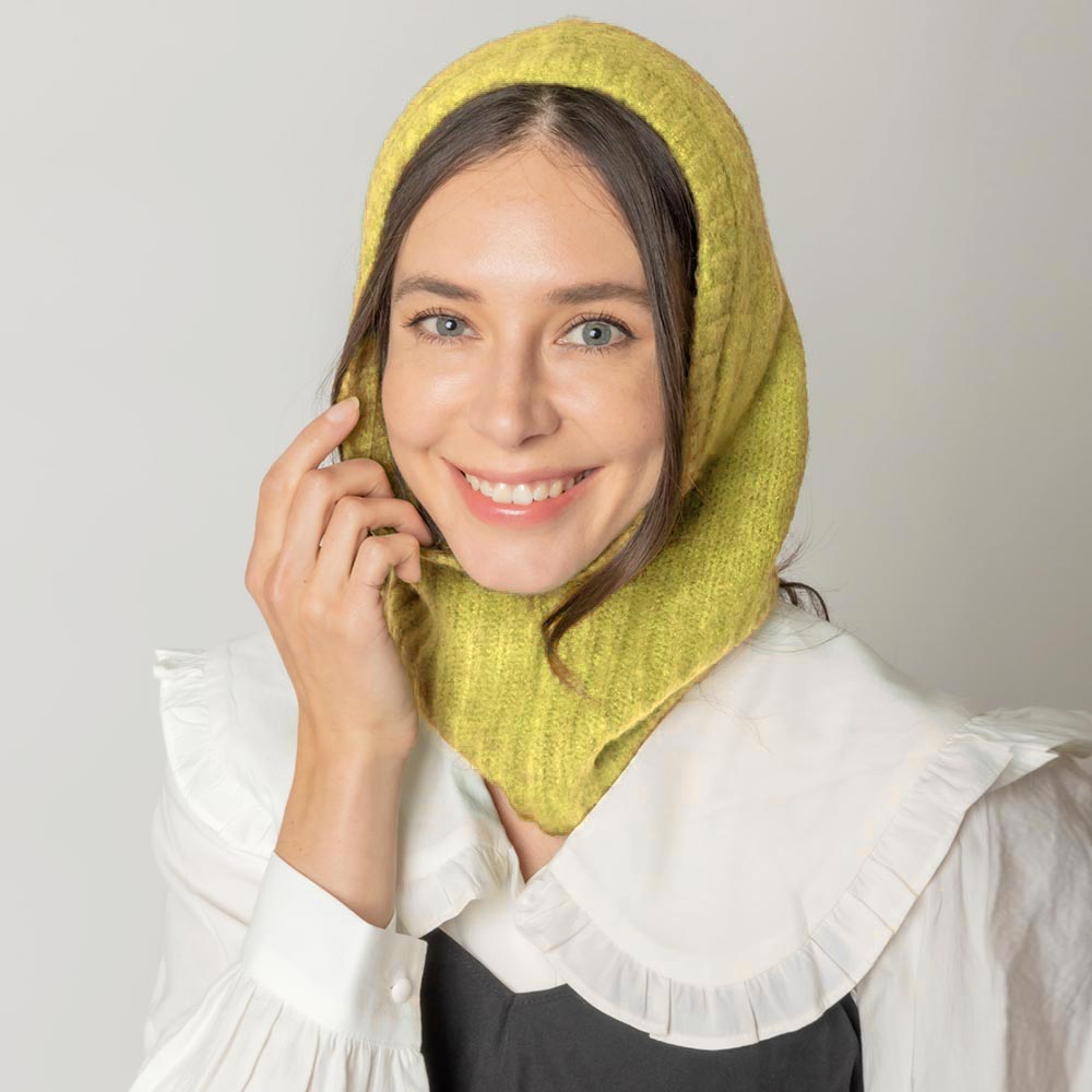 Yellow Solid Snood Hat