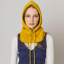 Load image into Gallery viewer, Yellow Sporty String Snood Hat
