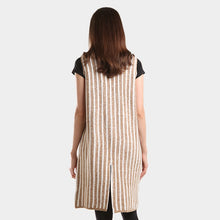 Load image into Gallery viewer, Taupe Striped Long Vest
