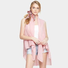 Load image into Gallery viewer, Pink Solid Pleated Vest
