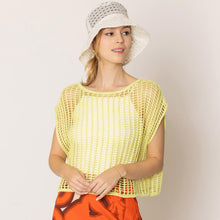 Load image into Gallery viewer, Yellow Crochet Poncho Vest
