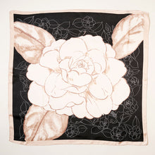 Load image into Gallery viewer, Black Flower Printed Scarf
