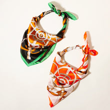 Load image into Gallery viewer, Orange Abstract Pattern Scarf
