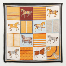 Load image into Gallery viewer, Orange Horse Print Scarf
