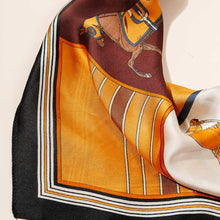 Load image into Gallery viewer, Orange Horse Print Scarf
