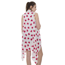 Load image into Gallery viewer, White Fox Pattern Cover Up Vest
