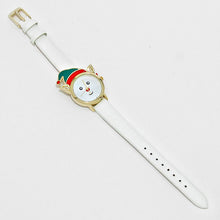 Load image into Gallery viewer, White Rudolph Dial with Christmas Hat Watch

