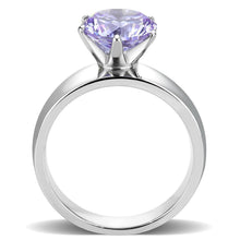 Load image into Gallery viewer, Amethyst Silver Womens Ring Solitaire 316L Stainless Steel Zircoin Anillo Morado y Plata Para Mujer Solitario Acero Inoxidable - Jewelry Store by Erik Rayo
