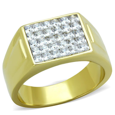Anillo Color Oro Para Hombres y Ninos de Acero Inoxidable Pared de Diamante - Jewelry Store by Erik Rayo