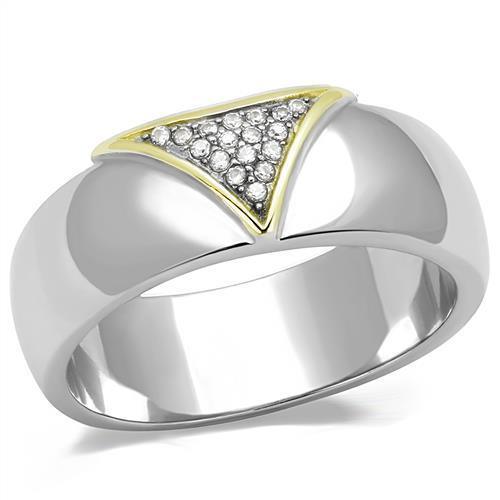 Anillo Color Plata Para Hombres y Ninos de Acero Inoxidable Diamante Tono de Oro - Jewelry Store by Erik Rayo