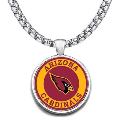 Arizona Cardinals Necklace Jewelry Mens Womens Stainless Steel Chain Football NFL Team - ErikRayo.com
