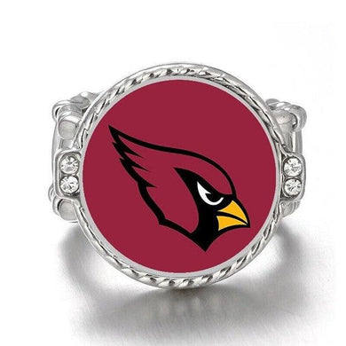 Arizona Cardinals Ring Adjustable Jewelry Silver Plated Mens Womens Chain Football NFL Team - One Size Fits All - ErikRayo.com