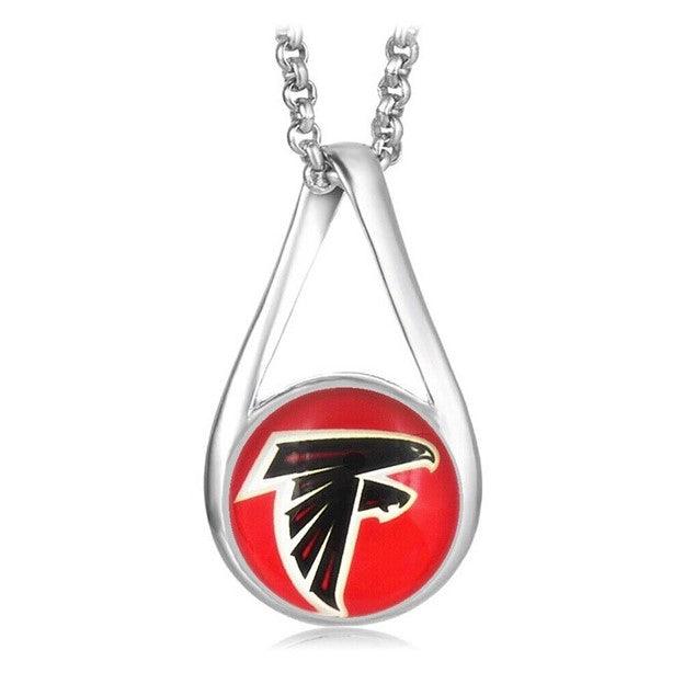 Atlanta Falcons Jewelry Necklace Womens Mens Kids 925 Sterling Silver Chain Football NFL Team - ErikRayo.com