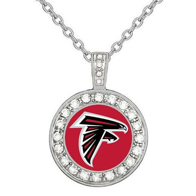 Atlanta Falcons Necklace Mens Womens 925 Sterling Silver Necklace Football Gift D18 - ErikRayo.com