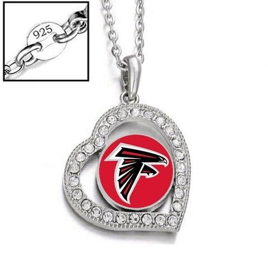 Atlanta Falcons Necklace Womens 925 Sterling Silver Link Chain Necklace D19 - ErikRayo.com