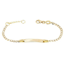 Load image into Gallery viewer, Baby Engravable 14k Gold Cuban Link Bracelet (Made in Italy) - Jewelry Store by Erik Rayo
