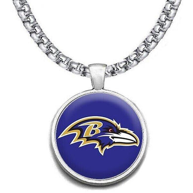 Baltimore Ravens Jewelry Necklace Mens Womens Stainless Steel Chain Football NFL Team - ErikRayo.com