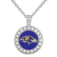 Load image into Gallery viewer, Baltimore Ravens Necklace Mens Womens 925 Sterling Silver Necklace Football Gift D18 - ErikRayo.com
