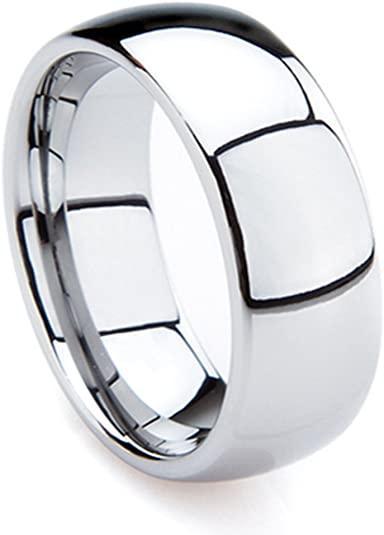 Band Ring Men's Stainless Steel 8mm Classic - Jewelry Store by Erik Rayo