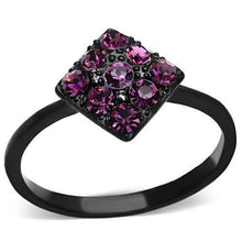Load image into Gallery viewer, Black Stainless Steel Purple Women&#39;s Ring Anillo Para Mujer - Jewelry Store by Erik Rayo
