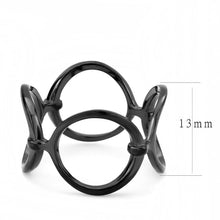 Load image into Gallery viewer, Black Womens Ring Anillo Para Mujer Stainless Steel Ring Alsace - Jewelry Store by Erik Rayo
