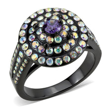 Load image into Gallery viewer, Black Womens Ring Anillo Para Mujer Stainless Steel Ring with Assorted in Multi Color - Jewelry Store by Erik Rayo
