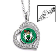 Load image into Gallery viewer, Boston Celtics Womens Silver Link Chain Necklace With Pendant D19 - Jewelry Store by Erik Rayo
