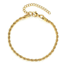 Load image into Gallery viewer, Bracelet for Men and Women Gold or Silver Rope Brazalete Hombre y Mujer - ErikRayo.com
