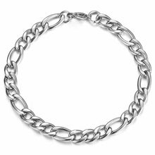 Load image into Gallery viewer, Bracelets for Men and Women Silver Figaro Brazalete Hombre y Mujer - Jewelry Store by Erik Rayo
