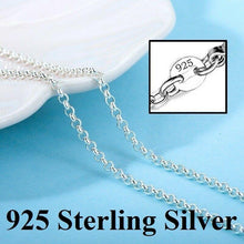 Load image into Gallery viewer, Buffalo Bills Necklace Womens 925 Sterling Silver Link Chain Necklace With Pendant D19 - ErikRayo.com
